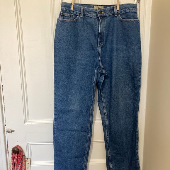 Size 14 Vintage LL Bean Classic Fit Curvy Mom Jeans - Picture 1 of 3